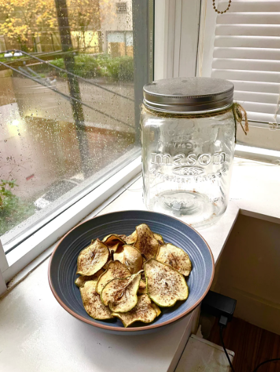 Getrocknete Birnenscheiben