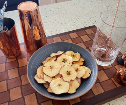 Getrocknete Apfelscheiben