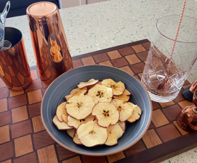 Getrocknete Apfelscheiben