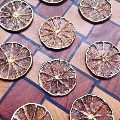 Getrocknete Limettenscheiben