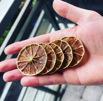 Getrocknete Limettenscheiben